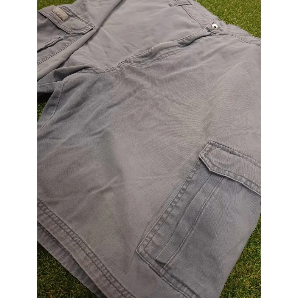 Wrangler Cargo‎ Shorts Mens 42 Gray Cotton Relaxed Fit Utility Outdoor